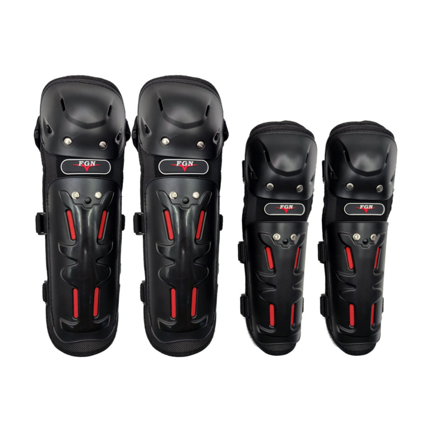 SET PUNTOSTORE RODILLERAS Y CODERAS PARA MOTOS FGN - PS - 1