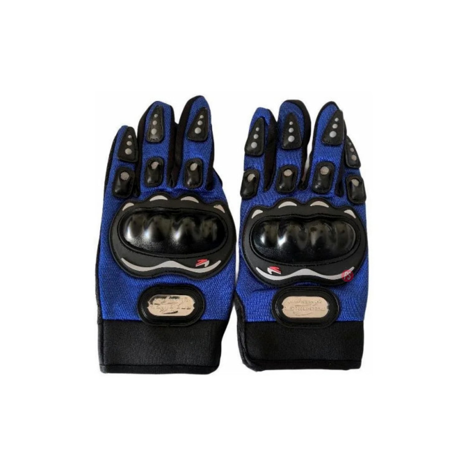 GUANTES PARA MOTO PUNTOSTORE PROTECCIÓN PVC COLOR AZUL - PS - 3