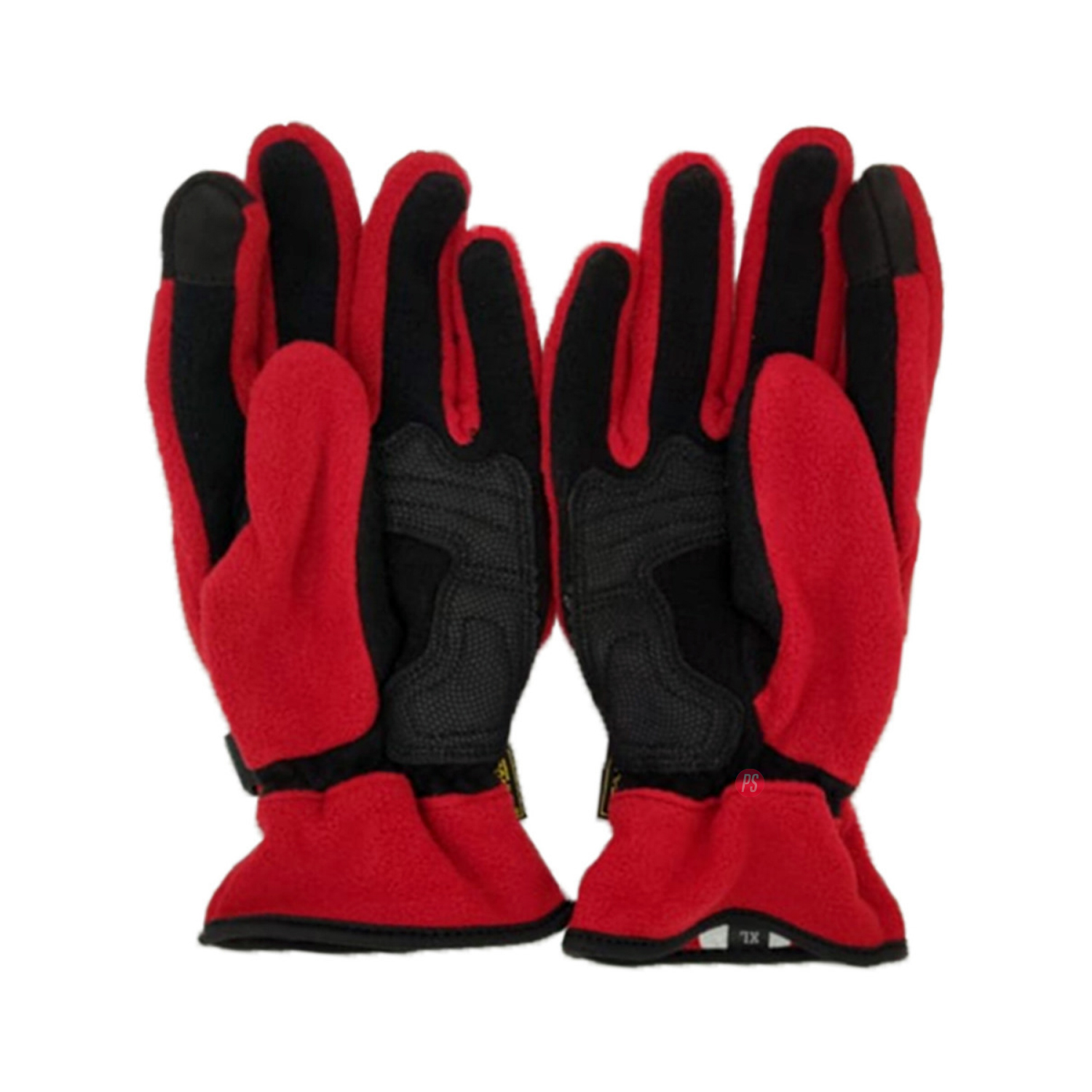 GUANTES PARA MOTO MADBIKE DE POLAR CON PROTECCIÓN NUDILLOS ROJO - PS - 2