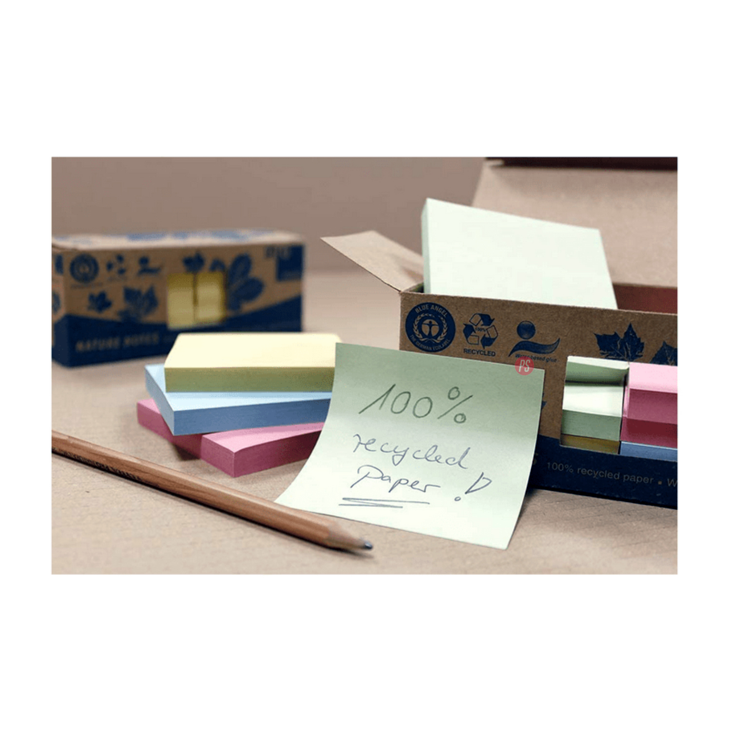 PACK X 400 NOTAS ADHESIVAS PUNTOSTORE COLORES 75X75MM INFO NOTES - 2