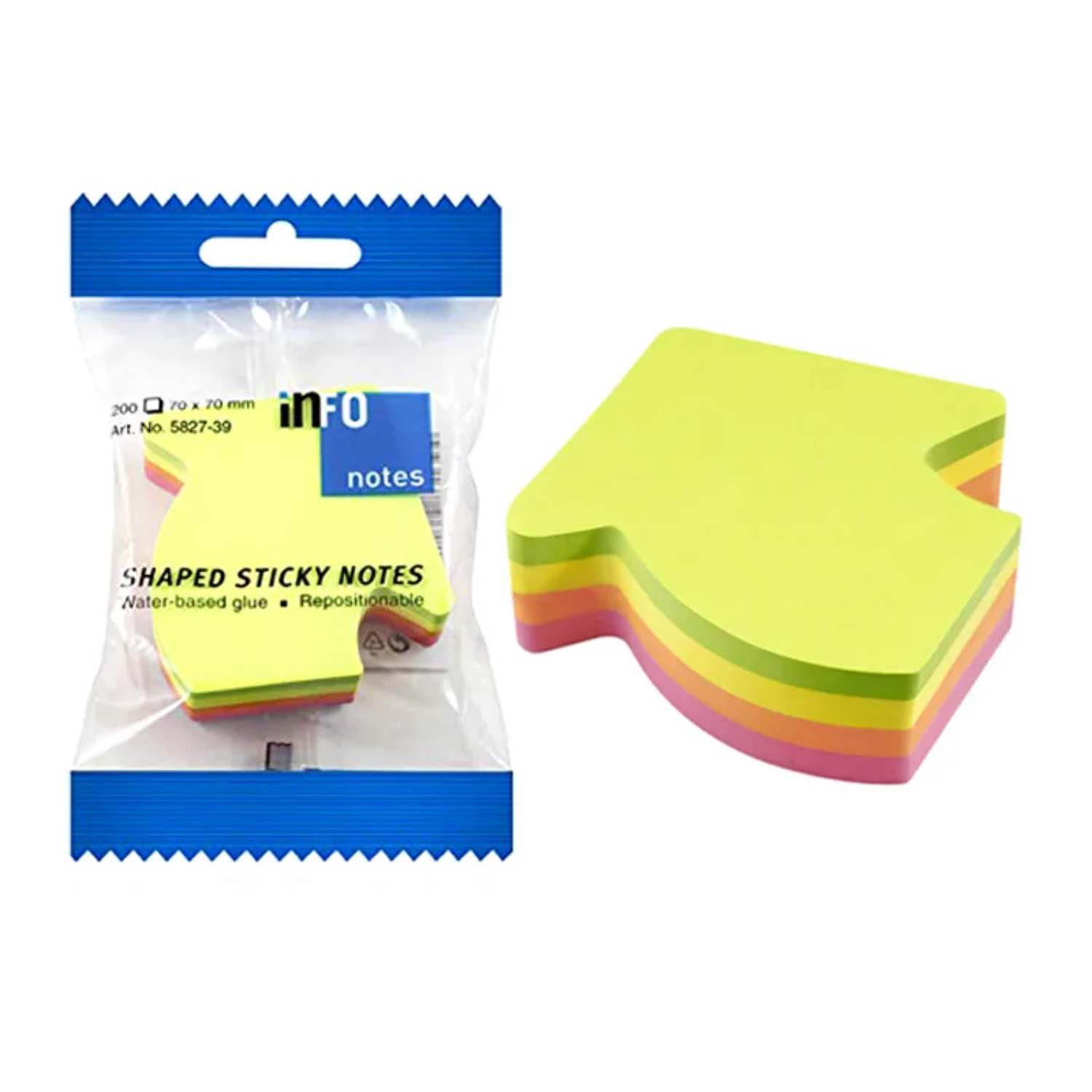 NOTAS ADHESIVAS PUNTOSTORE FORMA FLECHA HOJAS COLOR - 1