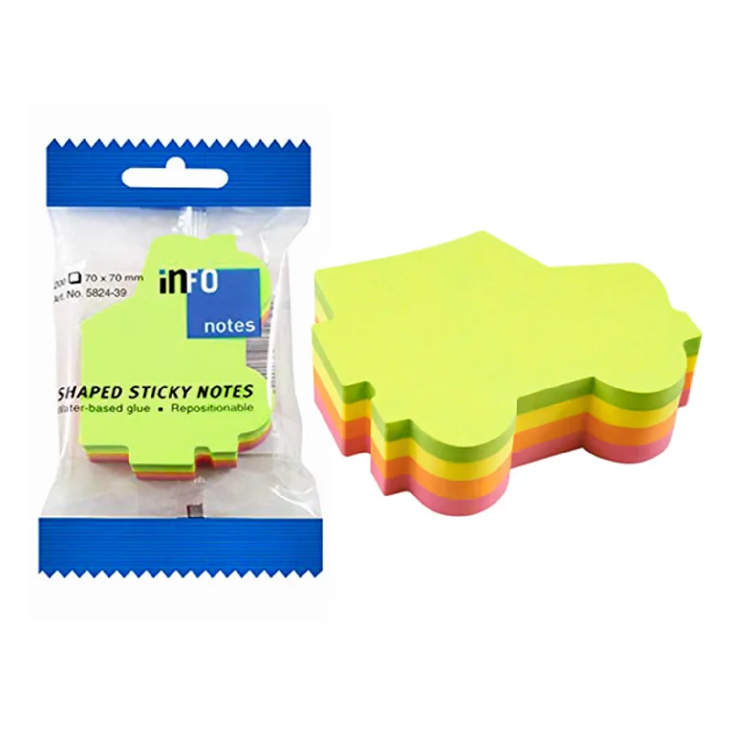 NOTAS ADHESIVAS PUNTOSTORE FORMA AUTO HOJAS COLOR - 1