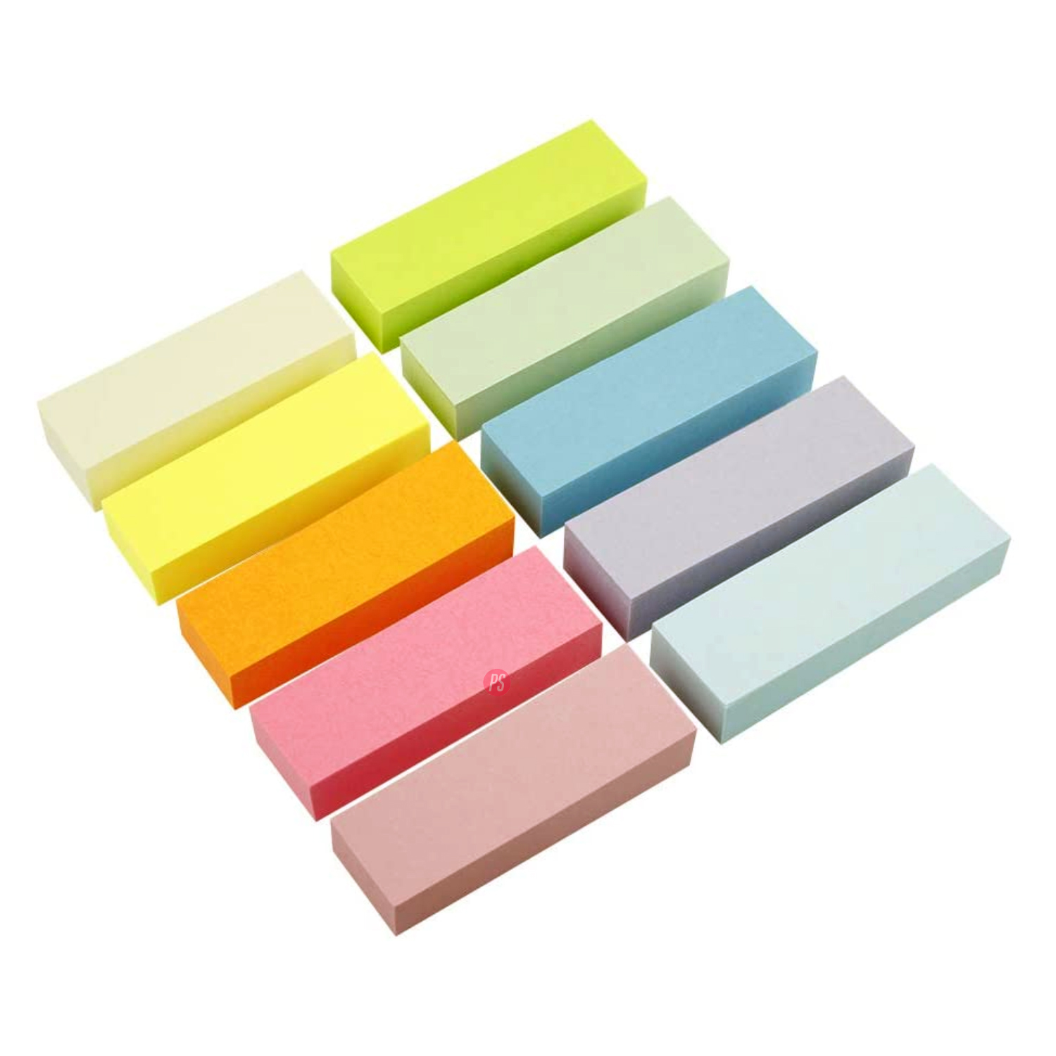 PACK 5 MARCADORES DE PAGINAS 15X50MM PAPEL ADHESIVO COLOR - PS - 2
