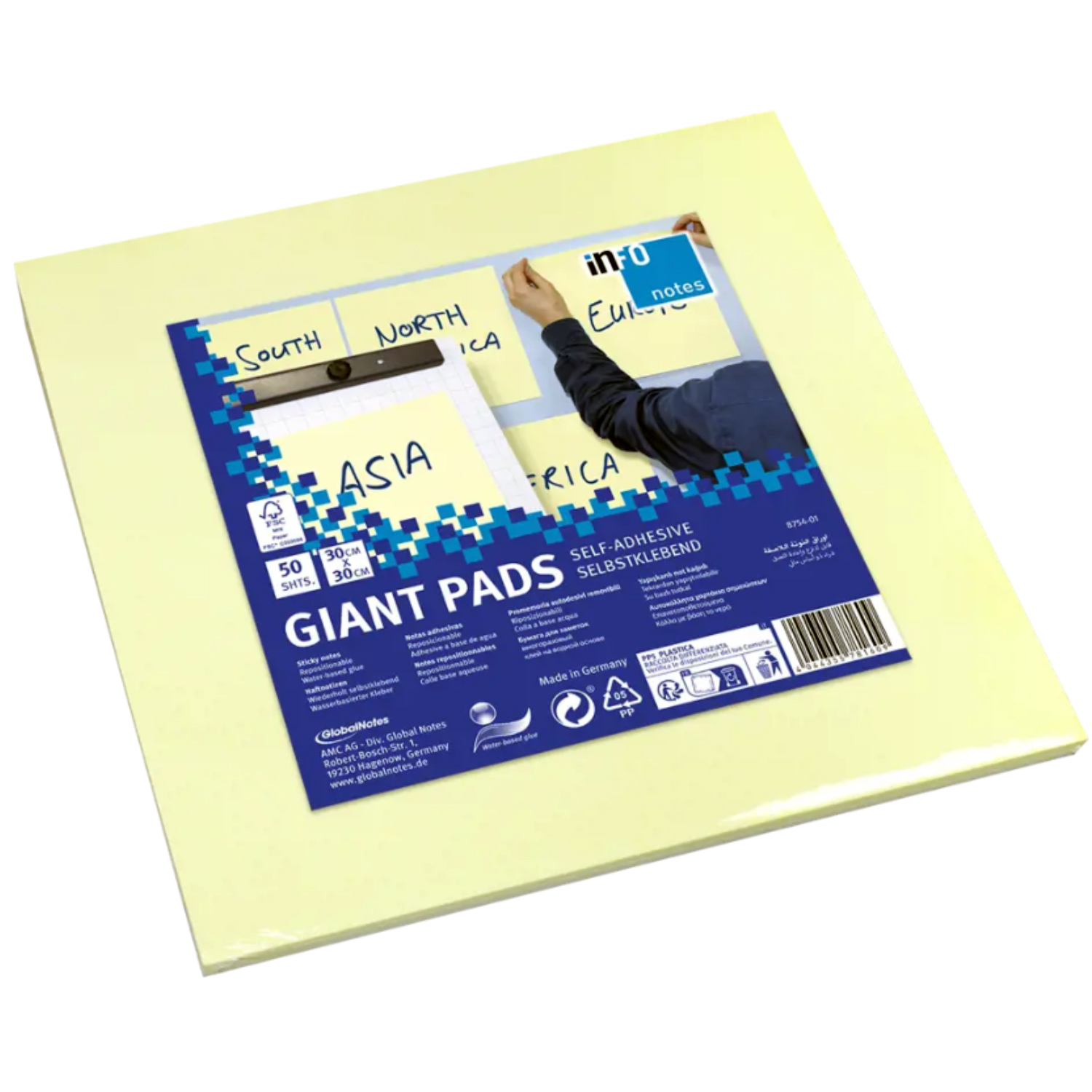 NOTAS ADHESIVAS PUNTOSTORE PADS GIGANTES HOJAS 30X30CMS - 1