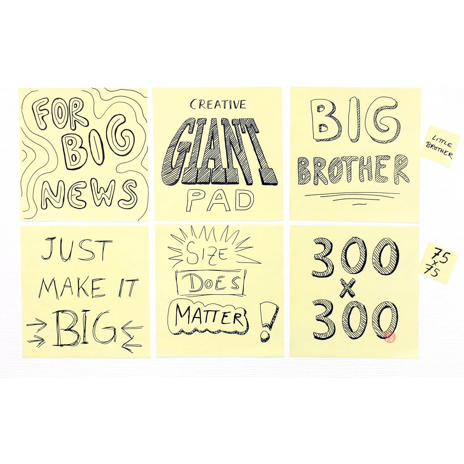 NOTAS ADHESIVAS PUNTOSTORE PADS GIGANTES HOJAS 30X30CMS - 3