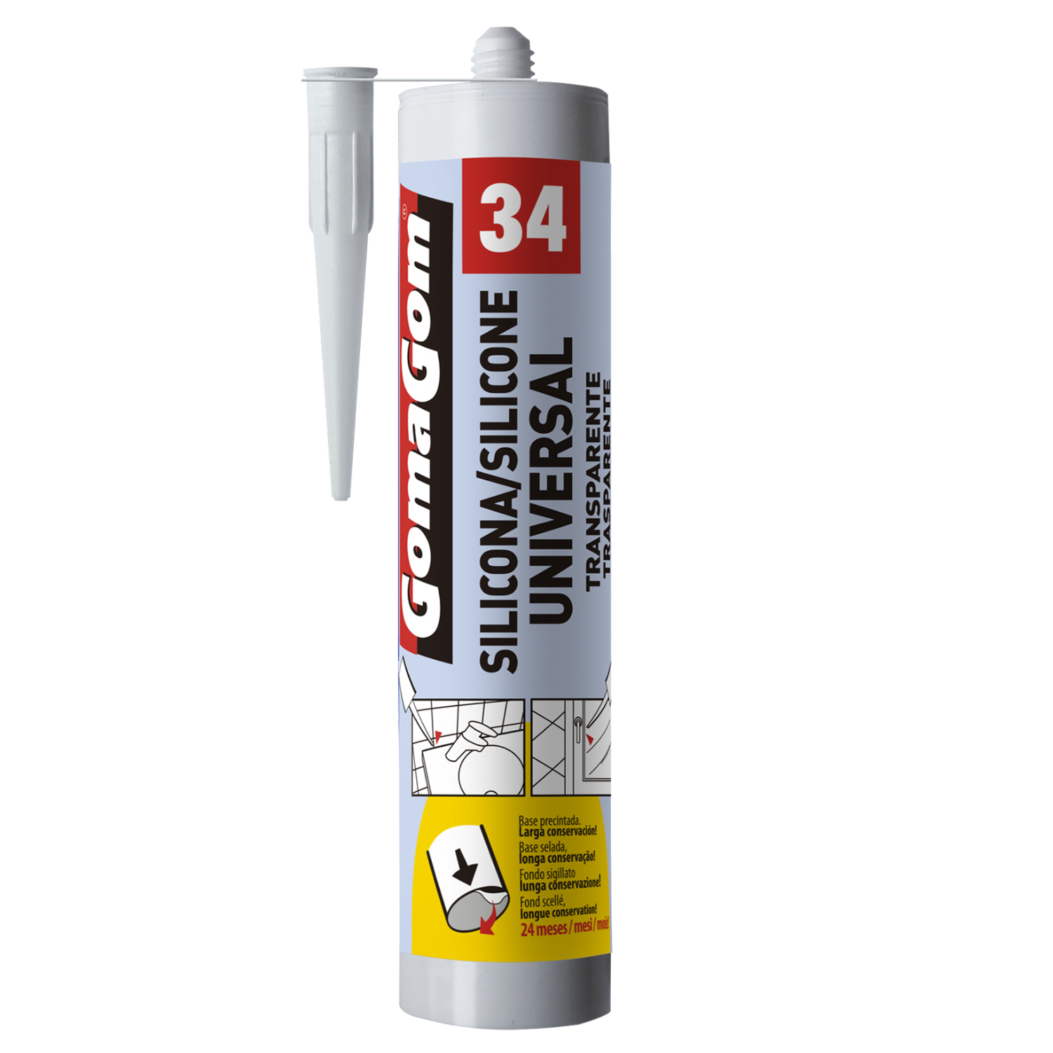SILICONA TRANSPARENTE PUNTOSTORE 260 ML GOMAGOM - 1