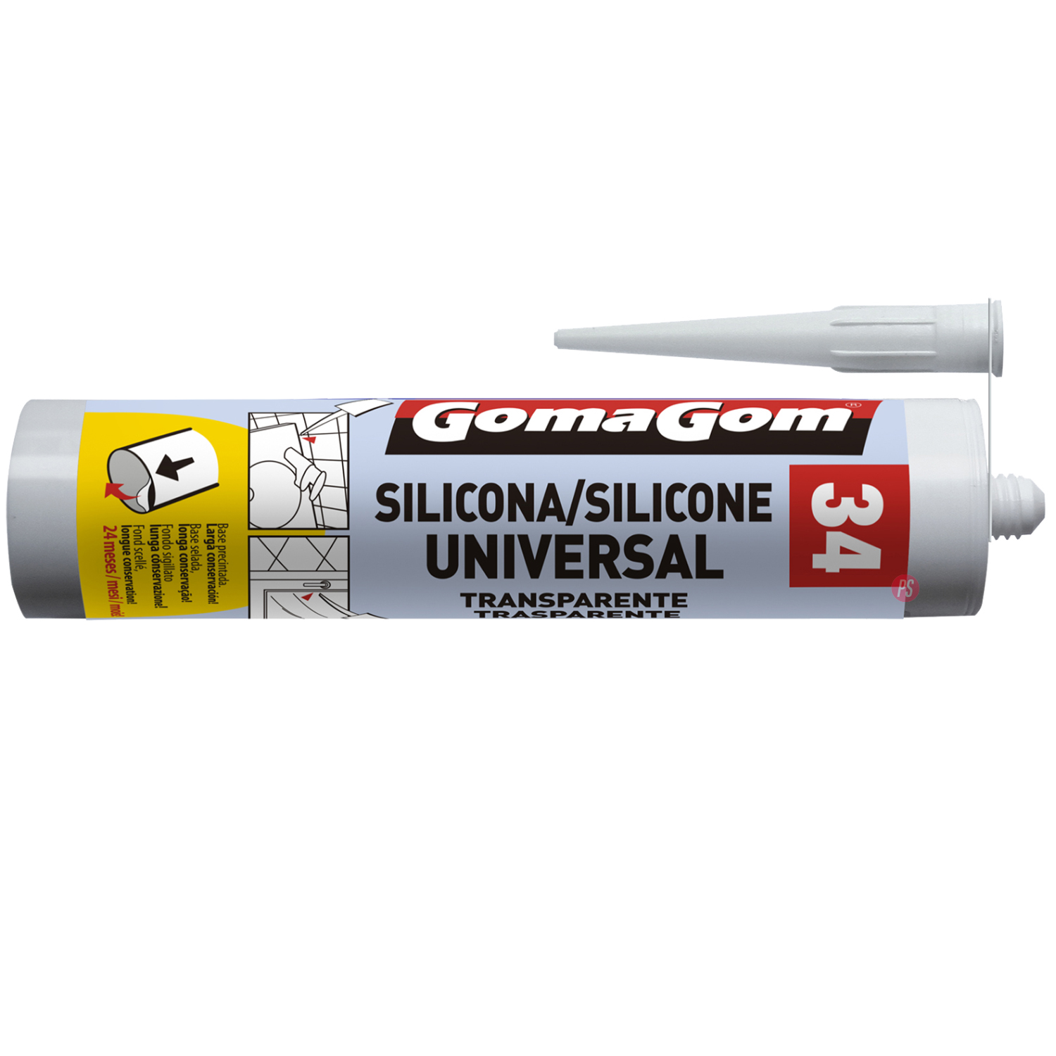 SILICONA TRANSPARENTE PUNTOSTORE 260 ML GOMAGOM - 2