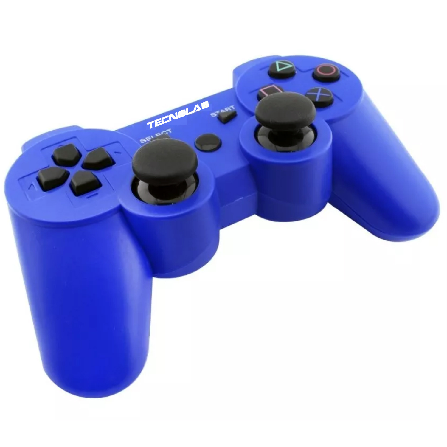 JOYSTICK PS3 D3 TECNOLAB COMPATIBLE CON BLUETOOTH Y VIBRACIÓN AZUL PS - 1