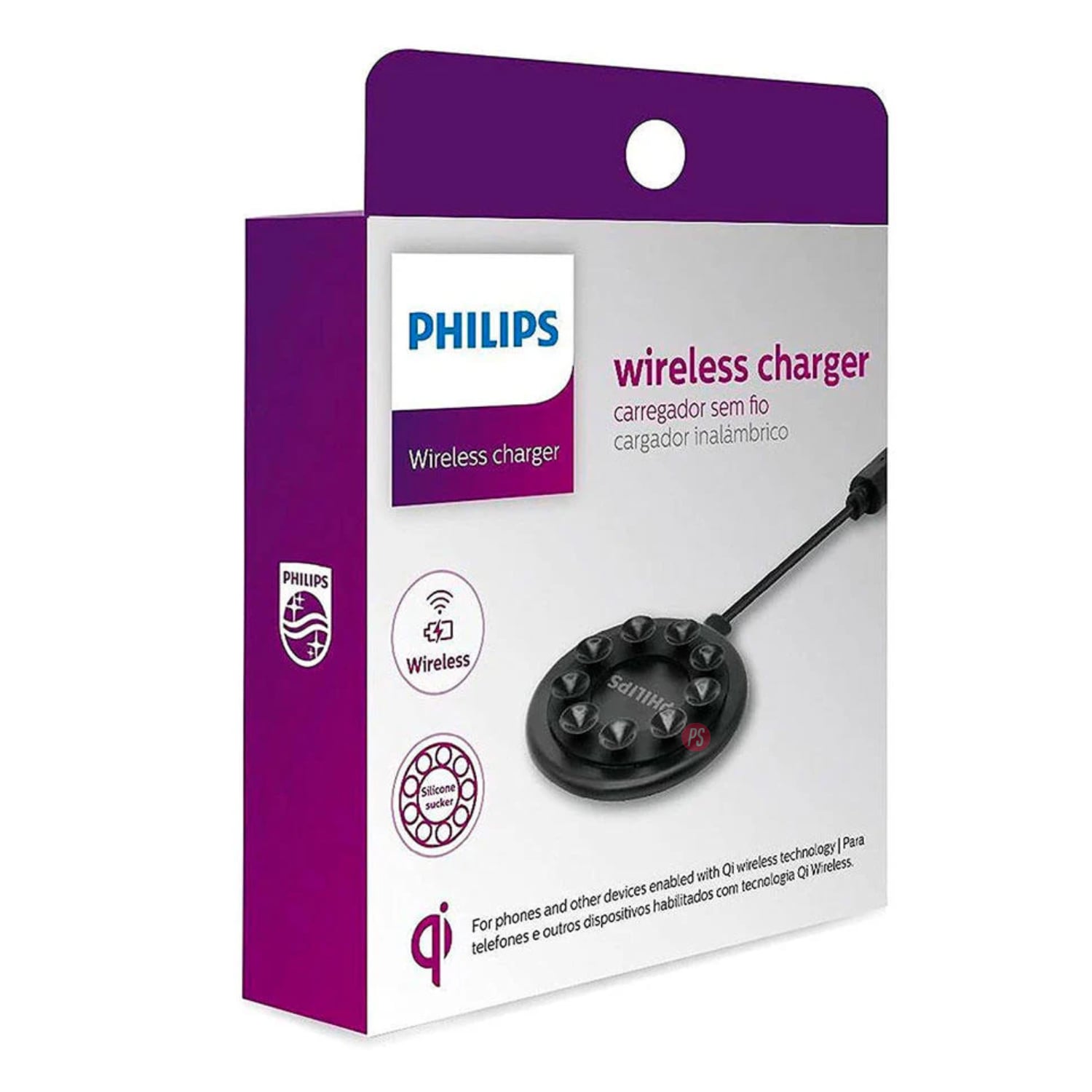 CARGADOR INALÁMBRICO QI 10W PHILIPS DLP9016U - PS - 4