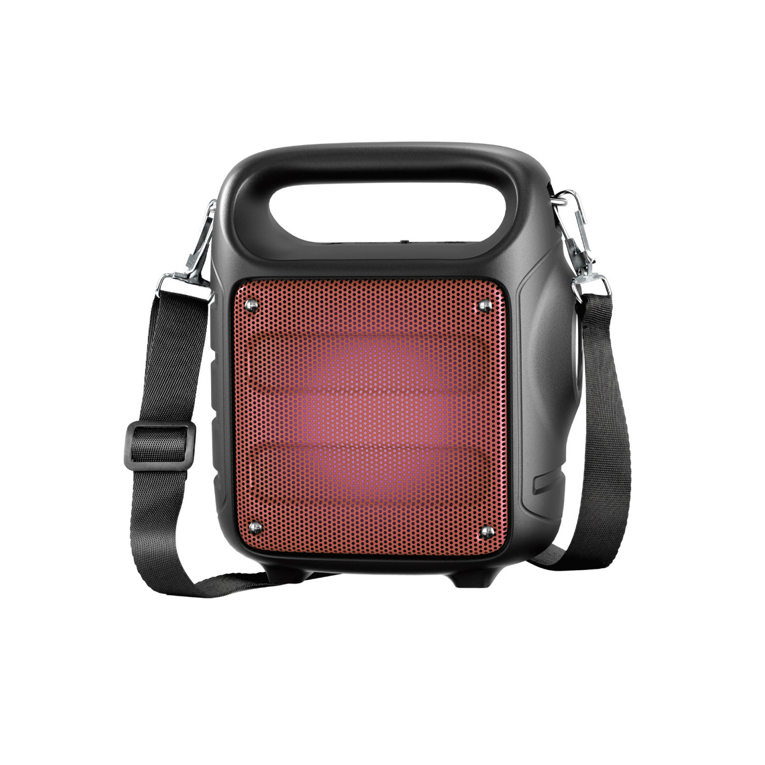 PARLANTE BLUETOOTH AUDIO PRO CON ILUMINACIÓN ROJO 5W RMS PORTÁTIL - 1