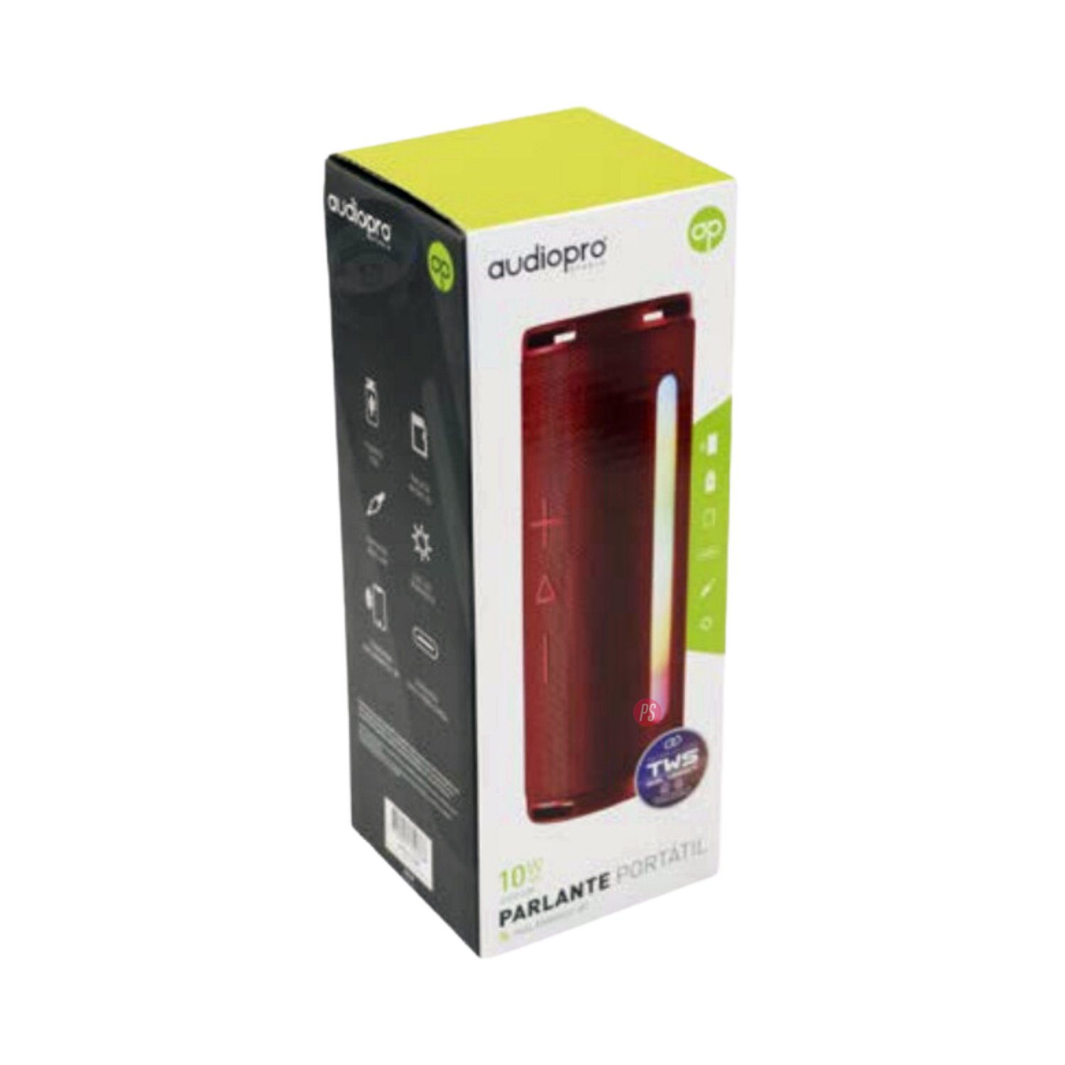 PARLANTE BLUETOOTH AUDIO PRO RGB TWS 10W COLOR ROJO - 2