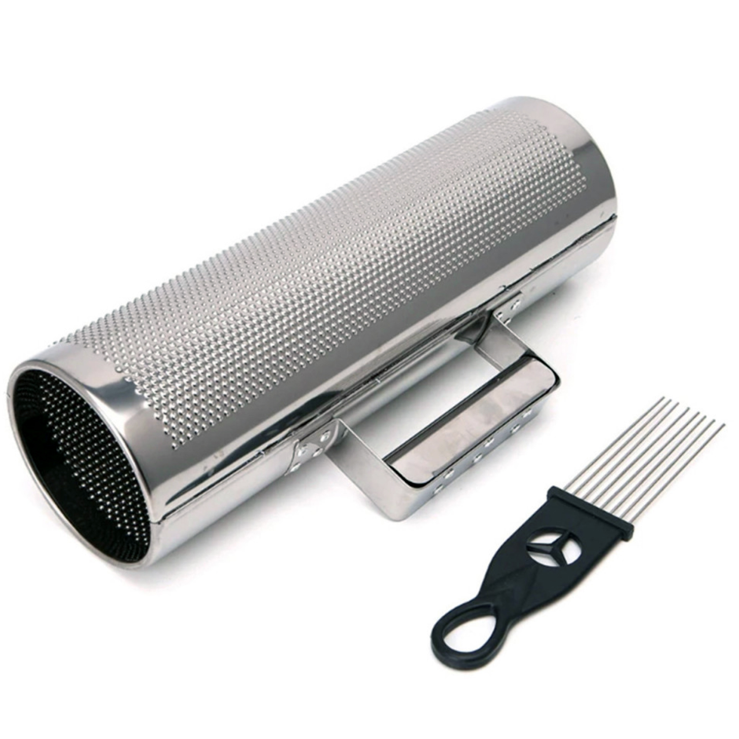 GÜIRO HENDRIX PULGADAS PLATA + CEPILLO PS 10X3 - 1