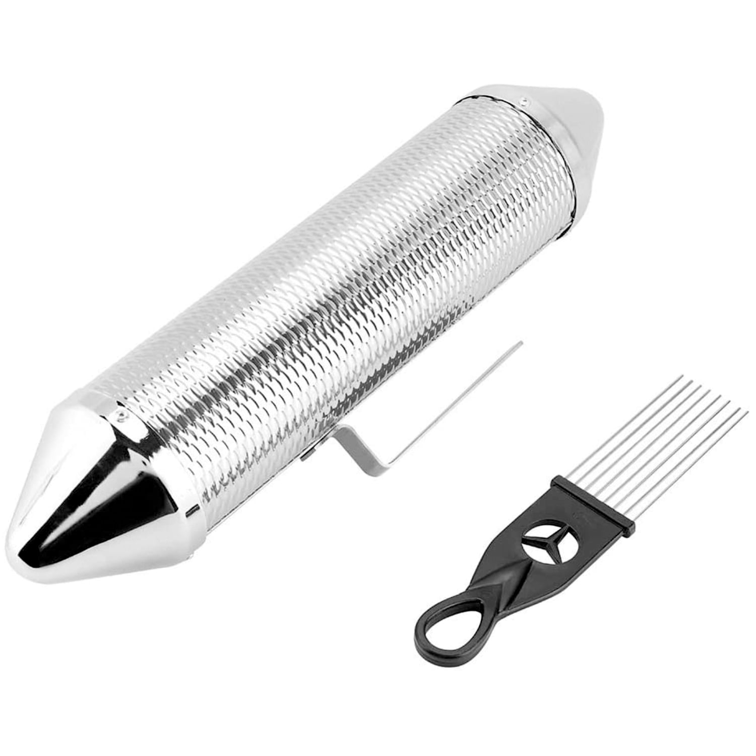 GÜIRO HENDRIX TIPO PLATA + CEPILLO PS TORPEDO - 1