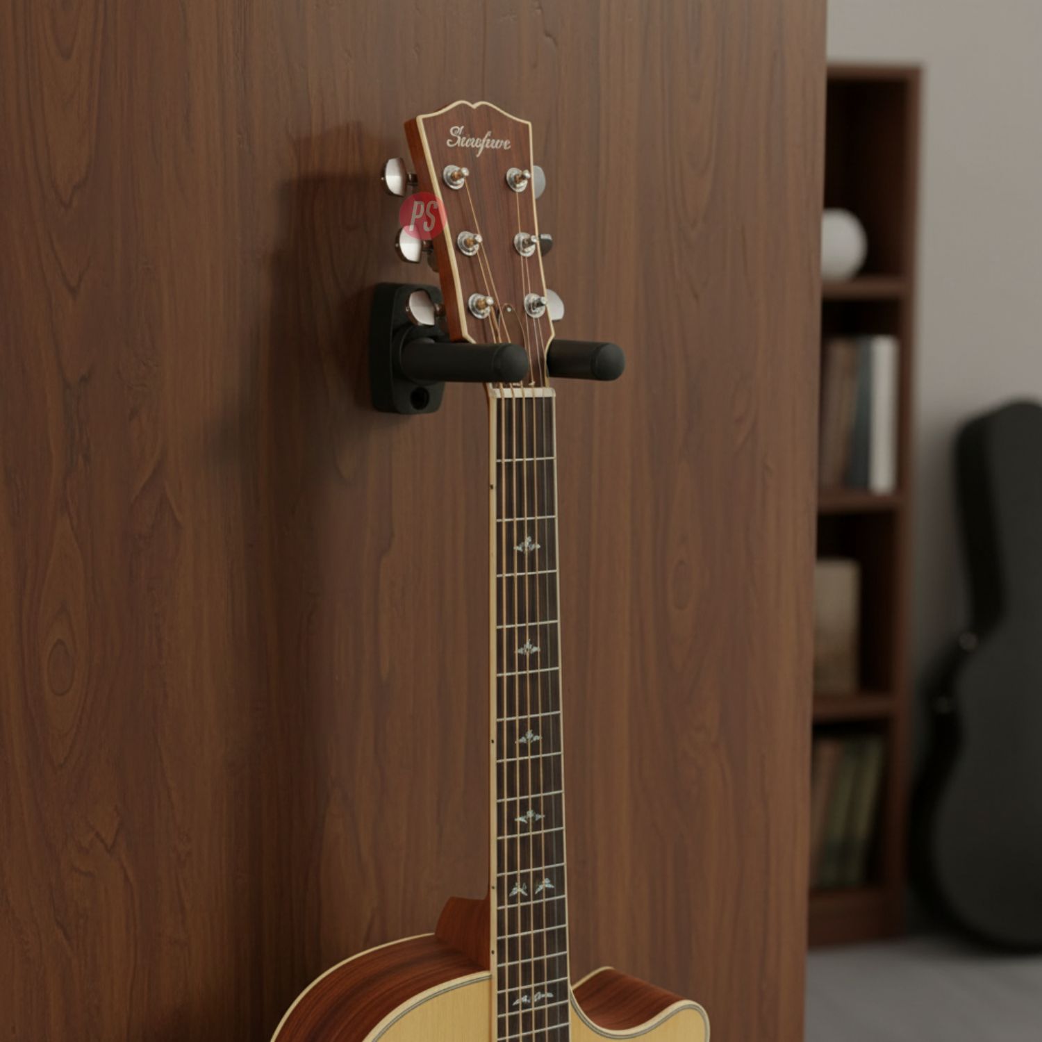 PACK HENDRIX 2 SOPORTES PARED GUITARRA BAJO O UKELELE DOBLE - PS - 2