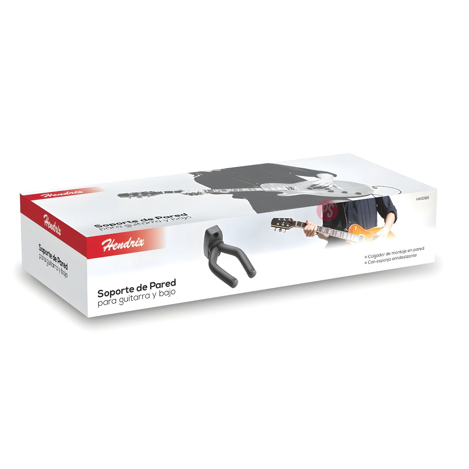 PACK HENDRIX 2 SOPORTES PARED GUITARRA BAJO O UKELELE DOBLE - PS - 3