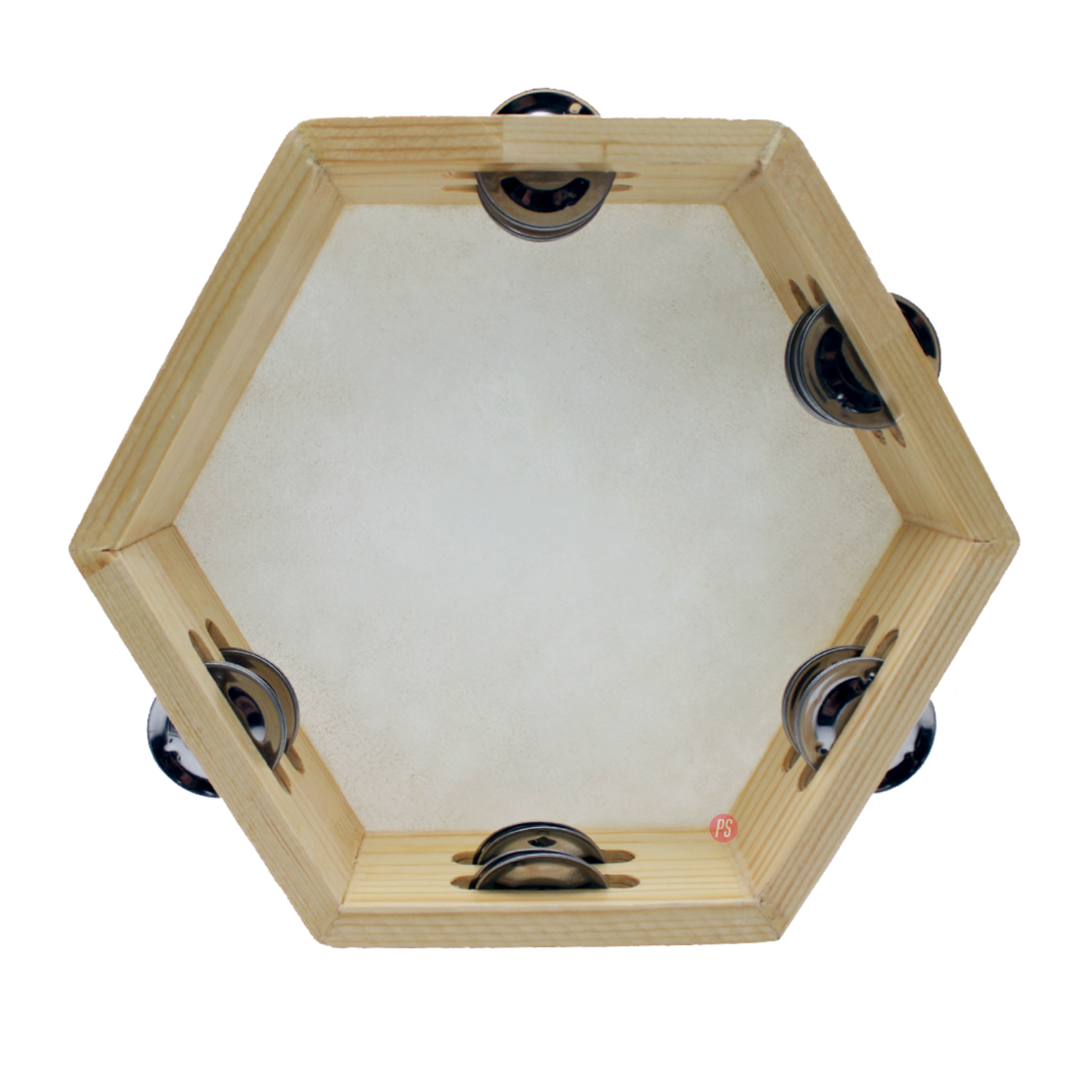 PANDERO PUNTOSTORE 8 PULGADAS MADERA PS HEXAGONAL - 2