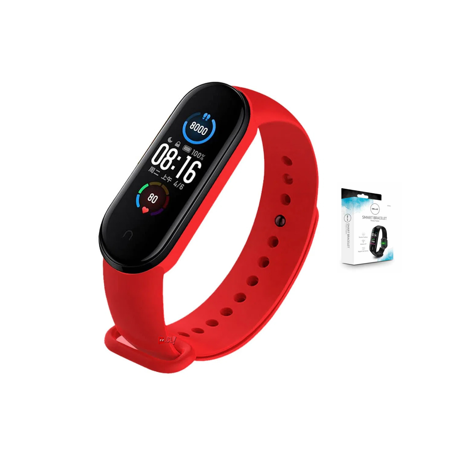 SMARTBAND BRACELETE DEPORTIVO FITNESS TRACKER COLOR ROJO - PS - 2