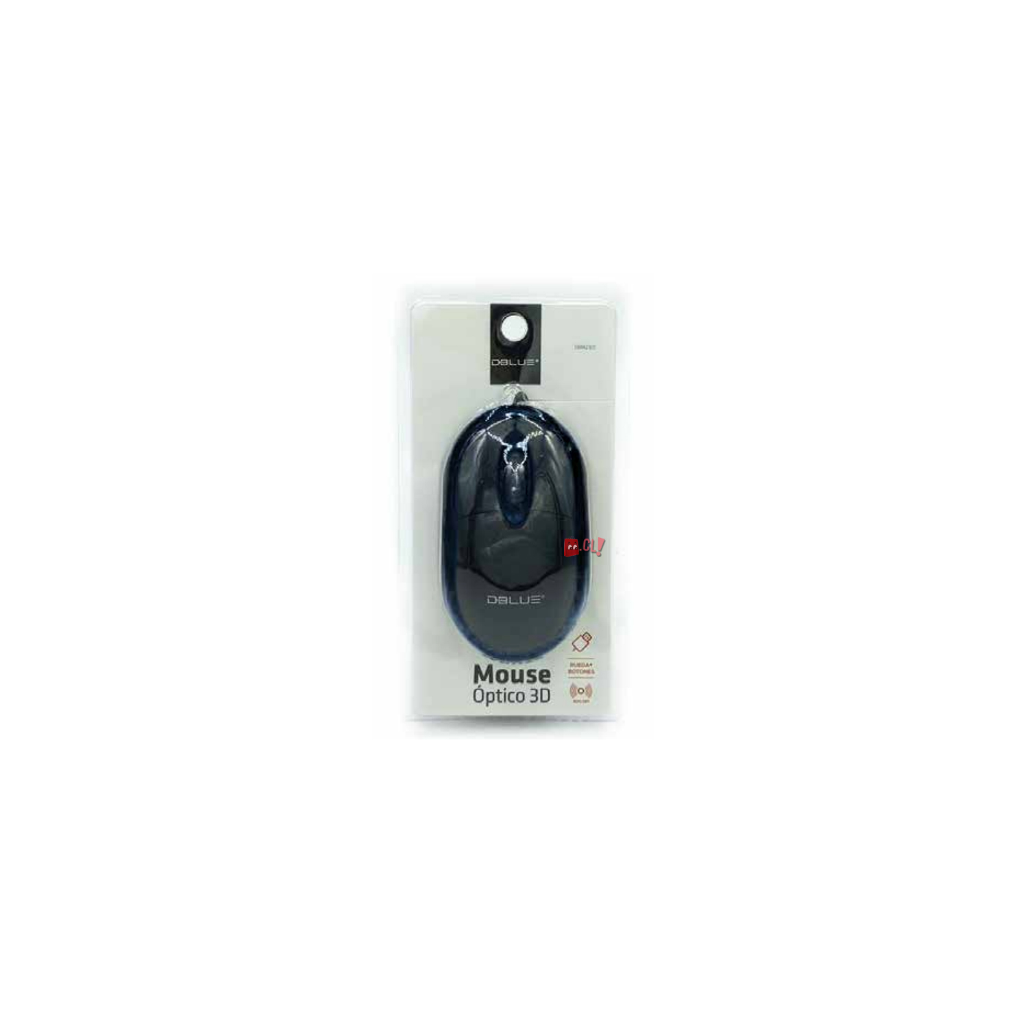 MOUSE DBLUE ÓPTICO CON CONEXIÓN USB COLOR NEGRO PS - 3