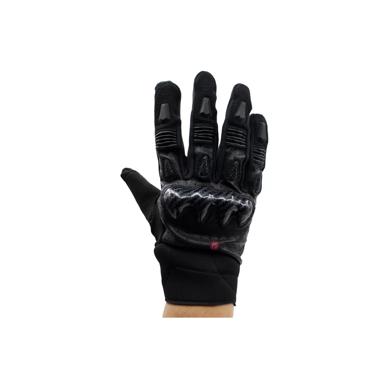 GUANTES DE CUERO PARA MOTO TRANSPIRABLES - PS - 2