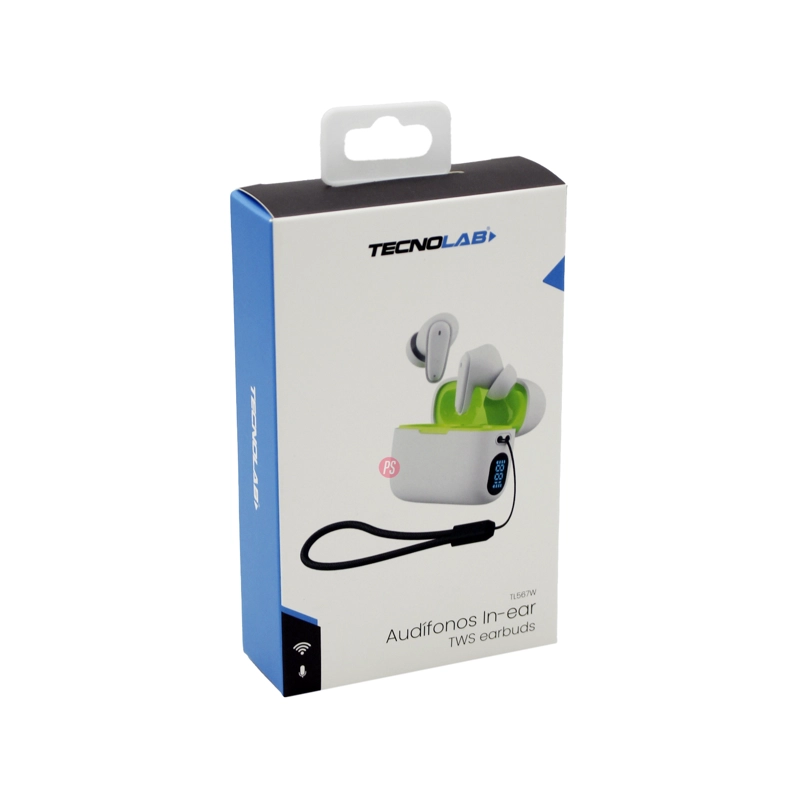 AUDÍFONOS BLUETOOTH TWS CON CORREA BLANCO - PS - 2
