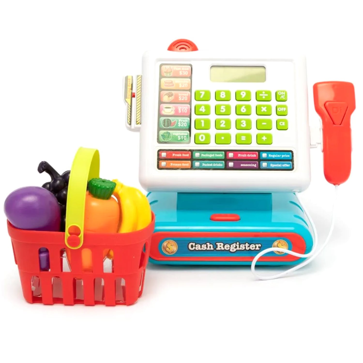 CAJA REGISTRADORA PUNTOSTORE JUGUETE CON LUZ Y SONIDO PS SUPERMERCADO - 1