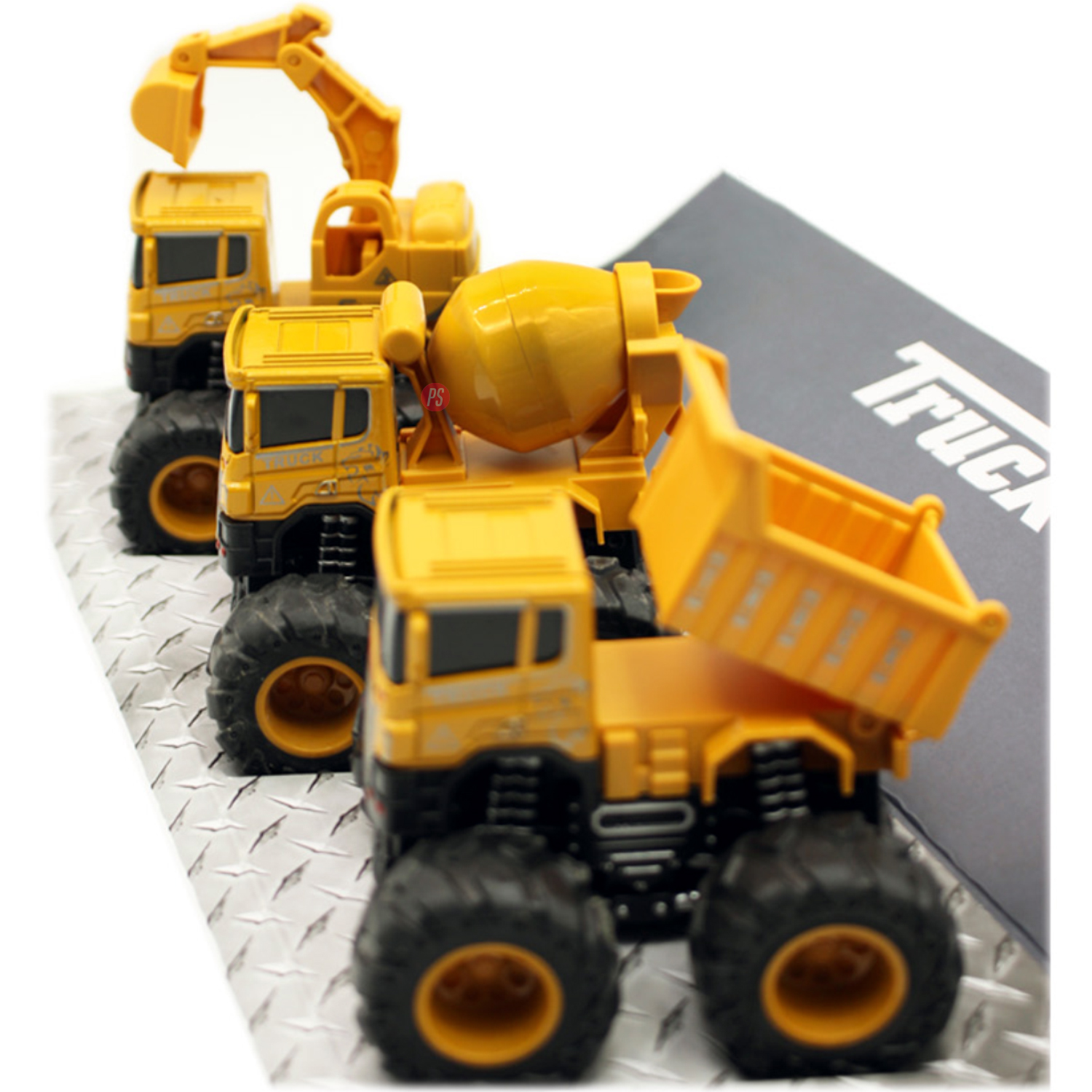 SET 3 CAMIONES PUNTOSTORE JUGUETE CONSTRUCCIÓN A FRICCIÓN - 2