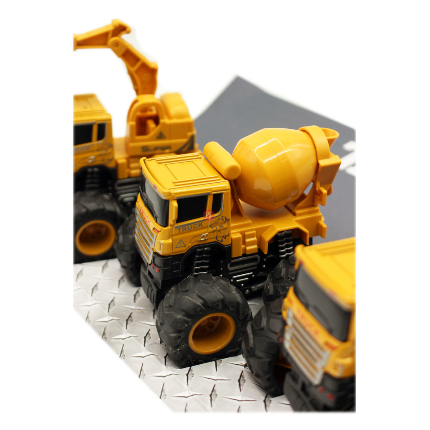SET 3 CAMIONES PUNTOSTORE JUGUETE CONSTRUCCIÓN A FRICCIÓN - 4
