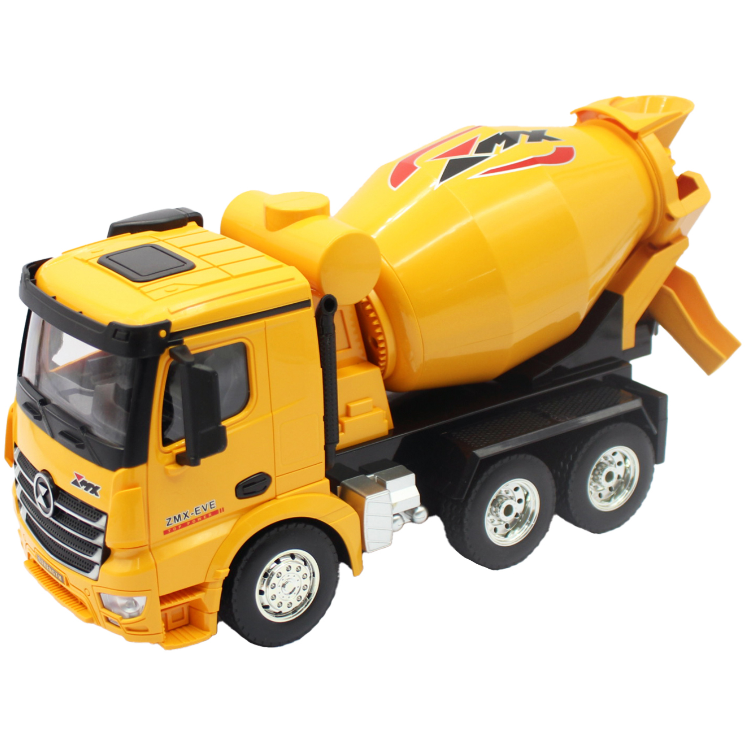 CAMIÓN PUNTOSTORE AMARILLO HORMIGONERA JUGUETE RC LUZ Y SONIDO ESCALA 1:18 - PS - 1