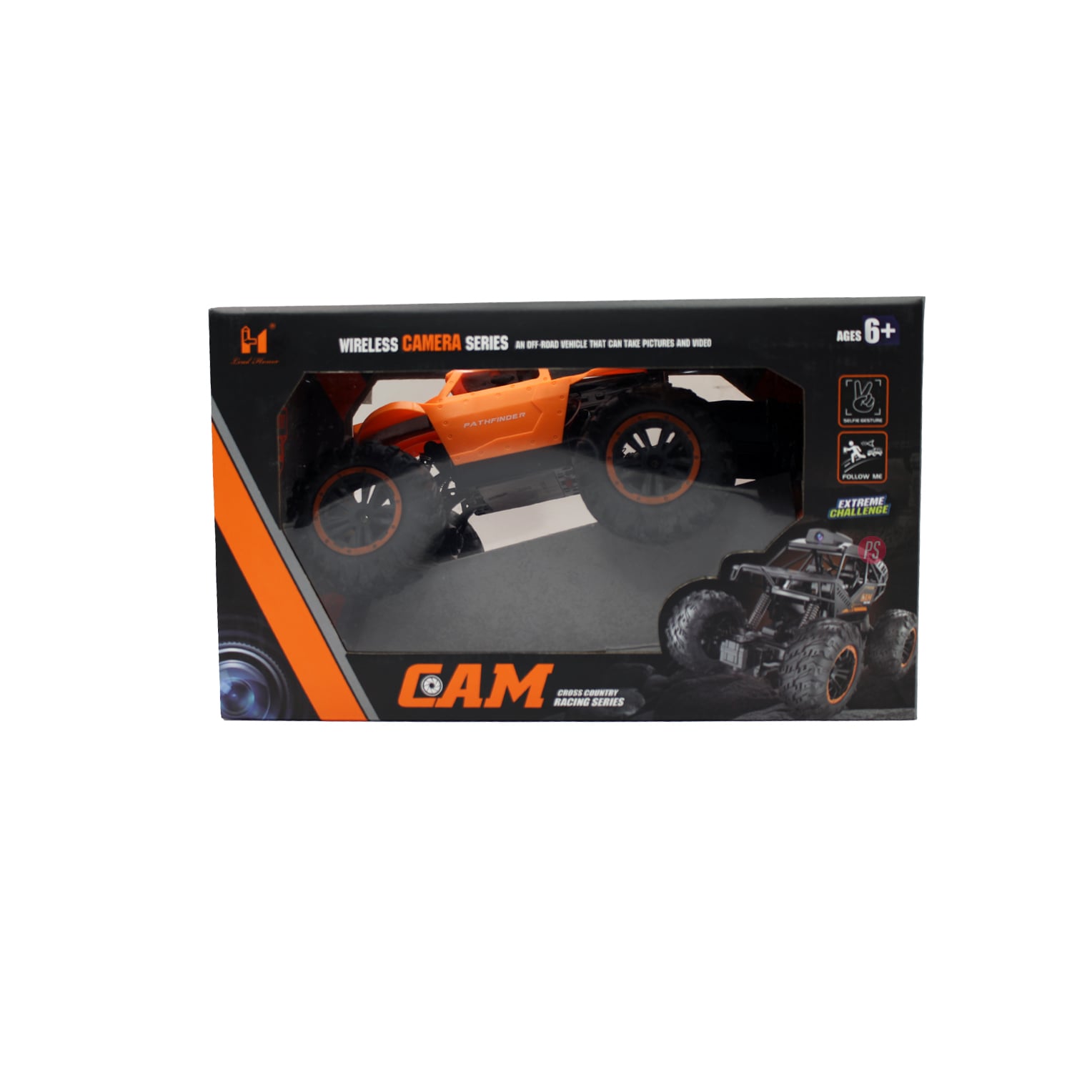 AUTO PUNTOSTORE CAM NARANJO TODO TERRENO RC CON CÁMARA WIFI HD Y MODO SELFIE - PS - 4