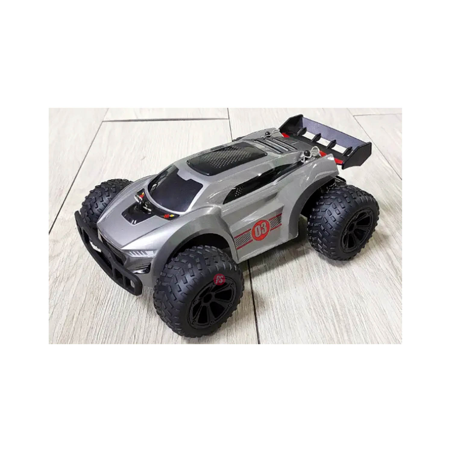 AUTO DE CARRERA PUNTOSTORE D3 GRIS JUGUETE RC 2.4G CON LUCES LED - PS - 2