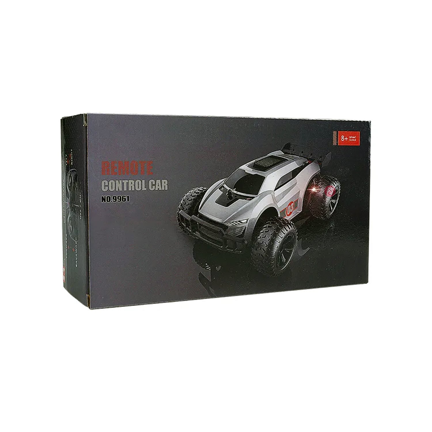 AUTO DE CARRERA PUNTOSTORE D3 GRIS JUGUETE RC 2.4G CON LUCES LED - PS - 4