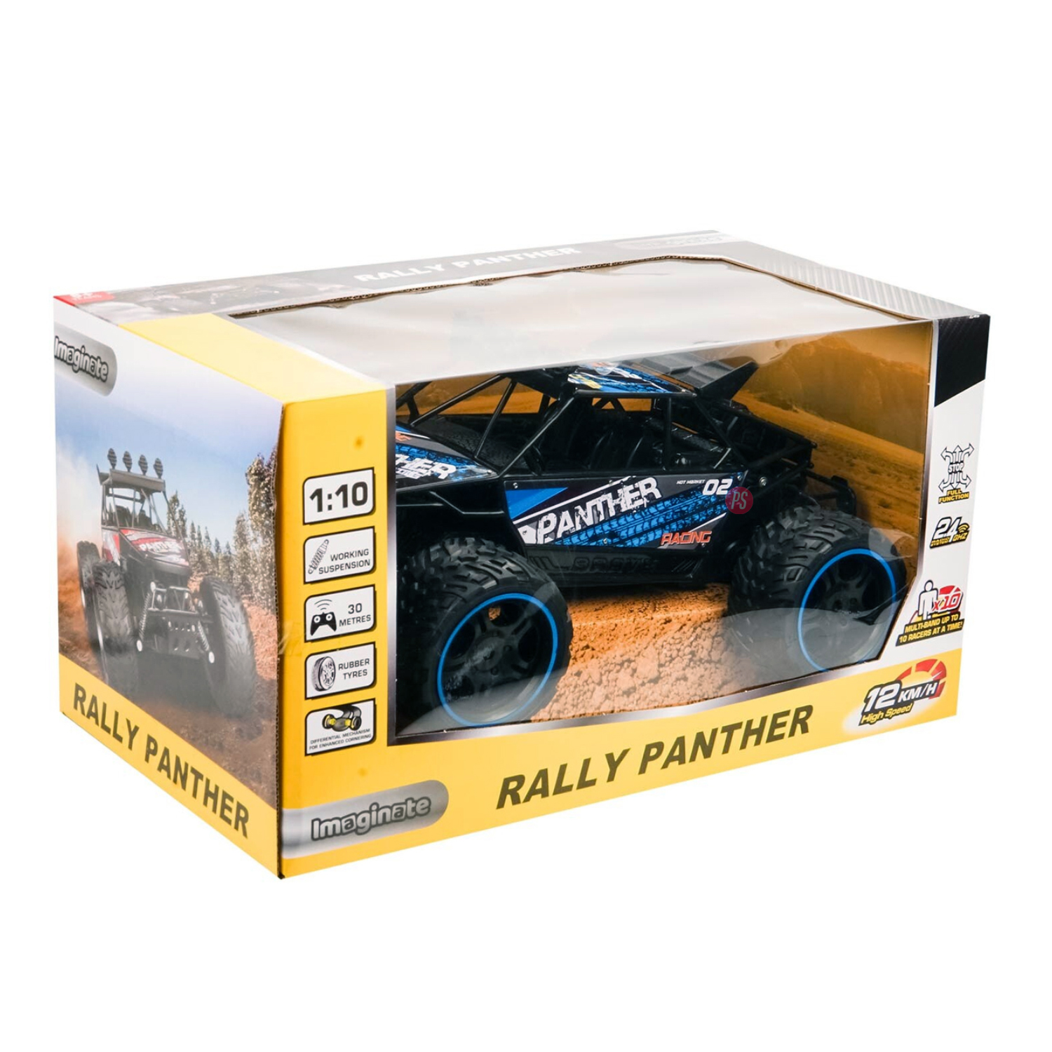AUTO PUNTOSTORE AZUL RALLY RACER 12KMH CONTROL REMOTO 2.4G - PS - 2