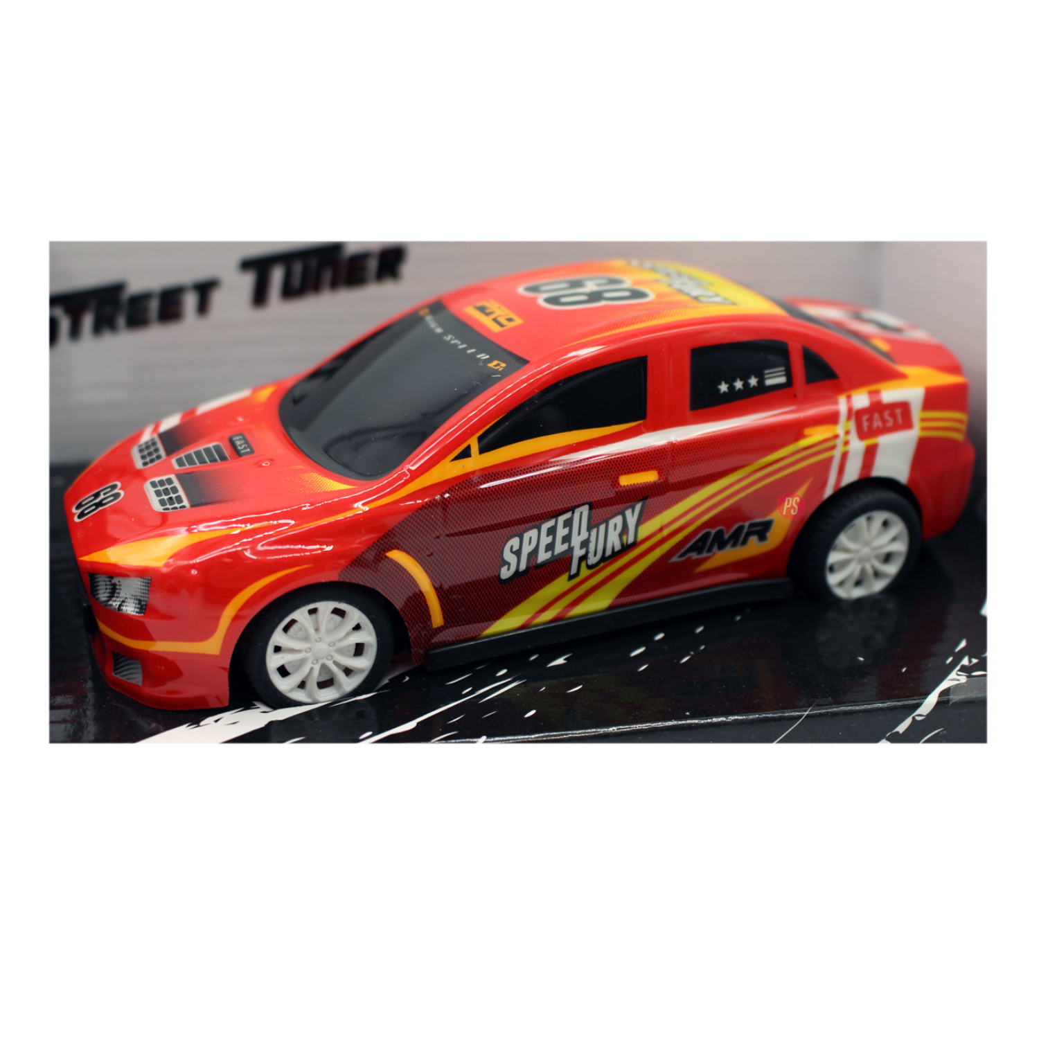 AUTO DE CARRERA JUGUETE A CONTROL REMOTO ROJO - PS - 3