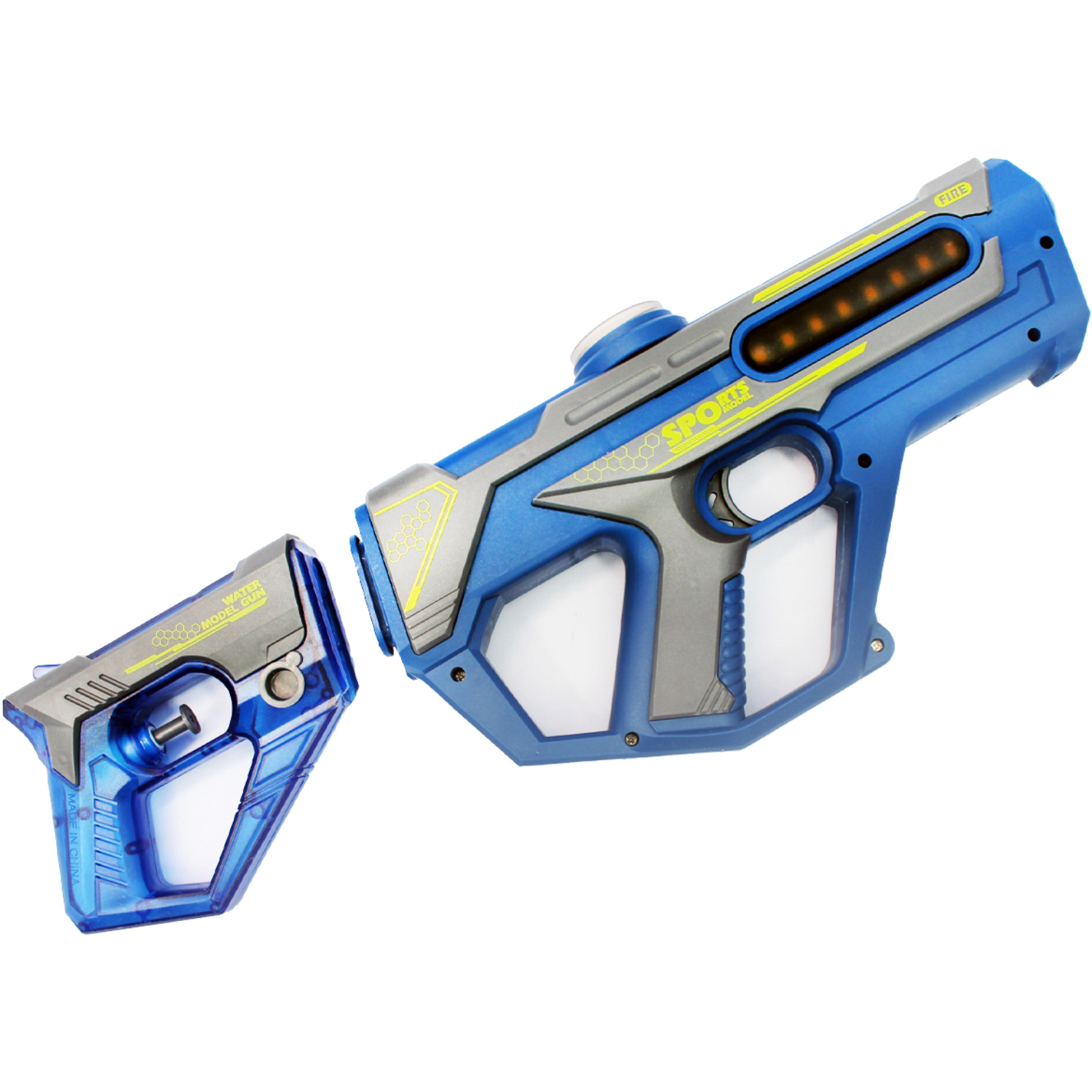 LANZA AGUA PUNTOSTORE ESCOPETA PISTOLA 2 EN 1 RECARGABLE PS SPORTS AZUL