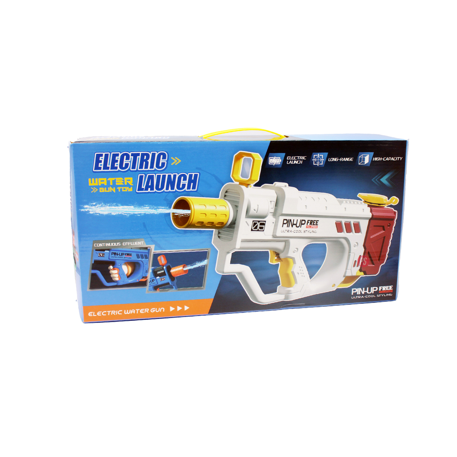 PISTOLA LANZA AGUA PUNTOSTORE TIPO UZIRECARGABLE PS PIN UP - 4