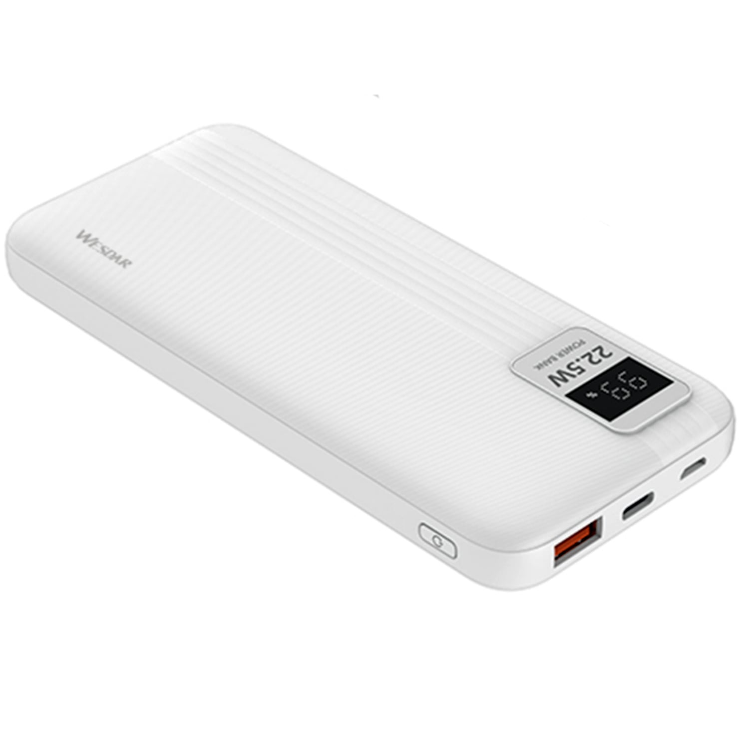POWER BANK 10000MAH 22.5W + 2 CABLES INCLUIDOS BLANCO - PS - 1