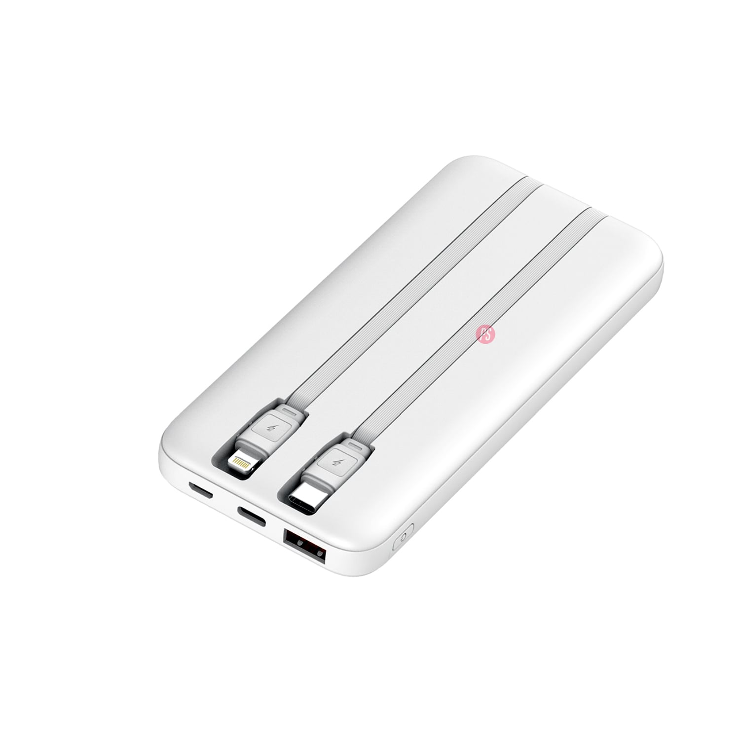 POWER BANK 10000MAH 22.5W + 2 CABLES INCLUIDOS BLANCO - PS - 3