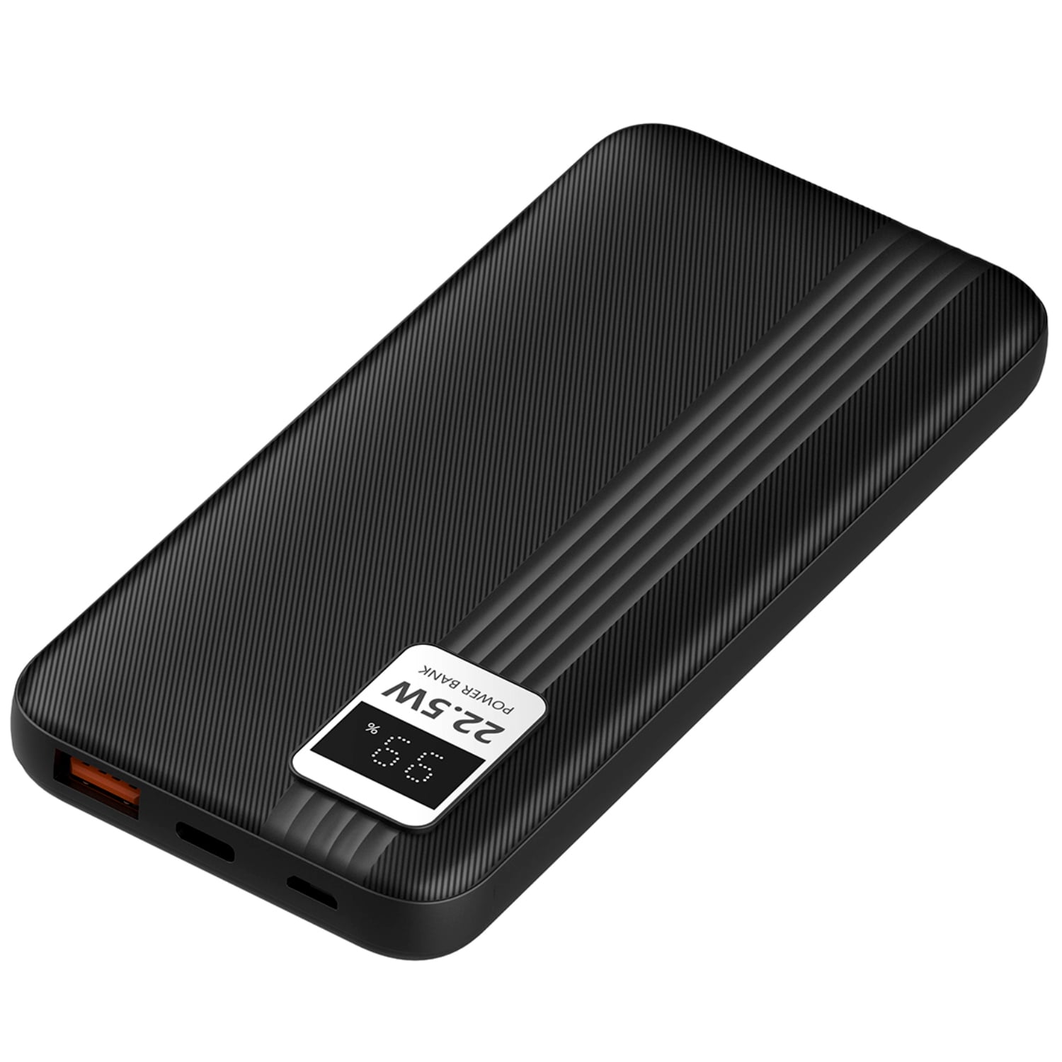POWER BANK 10000MAH 22.5W + 2 CABLES INCLUIDOS NEGRO - PS - 1