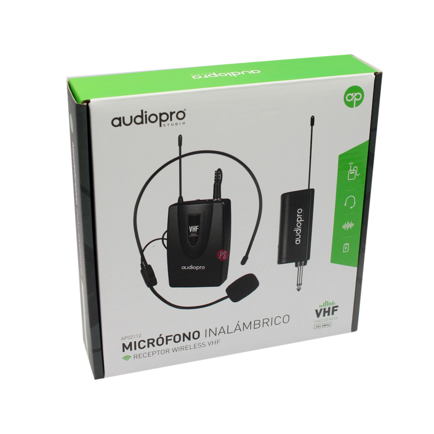 MICRÓFONO AUDIO PRO CINTILLO DE INALÁMBRICO CON SISTEMA VHF - PS - 4