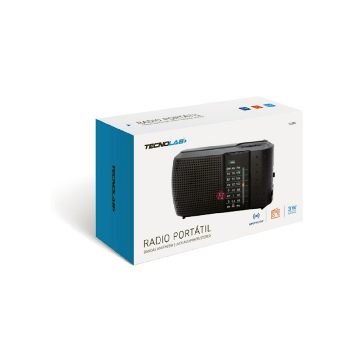 RADIO TECNOLAB PORTÁTIL BOLSILLO AM/FM/SW A PILAS PS - 3