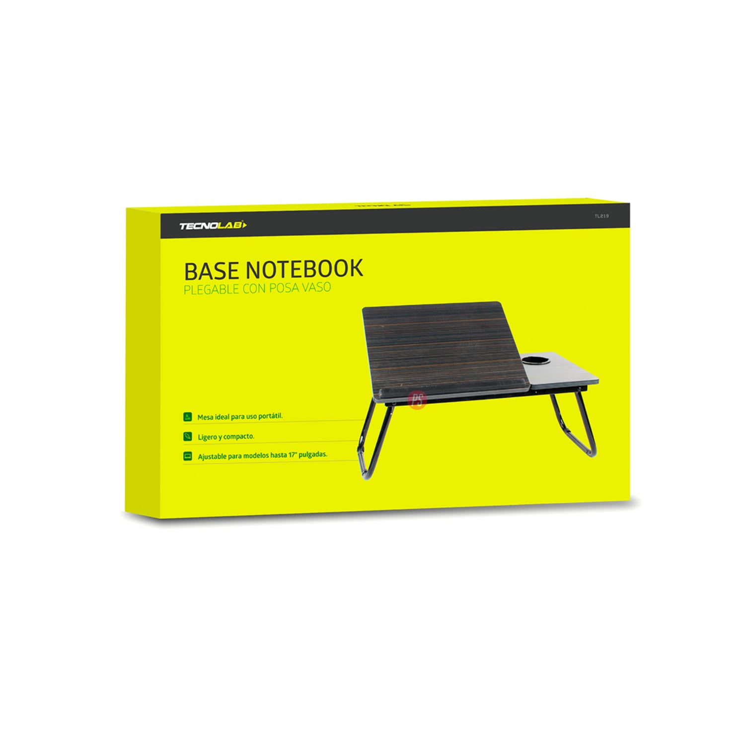 MESA TECNOLAB PLEGABLE NOTEBOOK CON PORTA VASO PS - 2