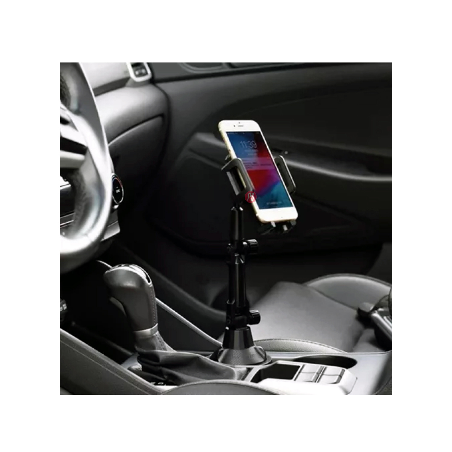 SOPORTE CELULAR TECNOLAB ANCLABLE EN POSAVASOS AUTOMÓVIL PS - 2
