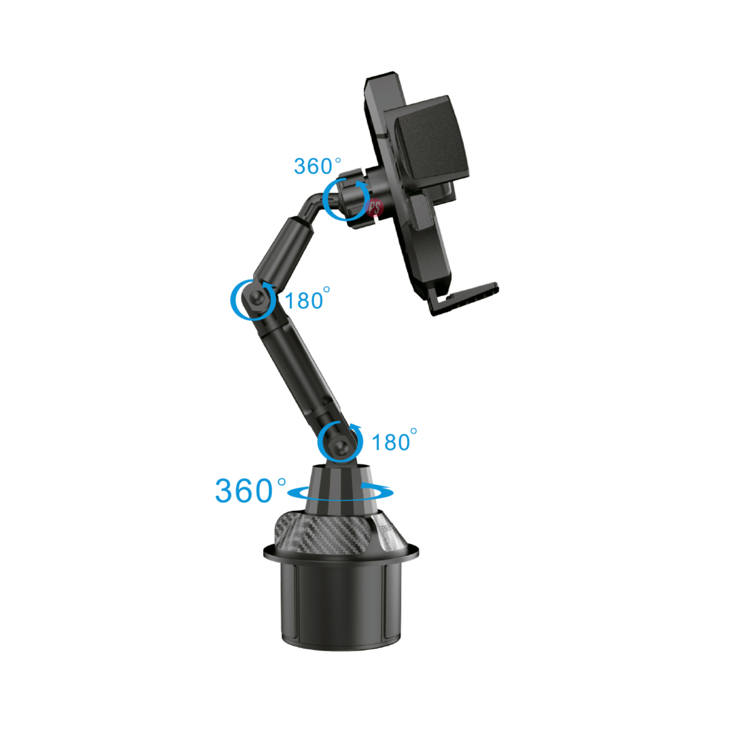 SOPORTE CELULAR TECNOLAB ANCLABLE EN POSAVASOS AUTOMÓVIL PS - 3