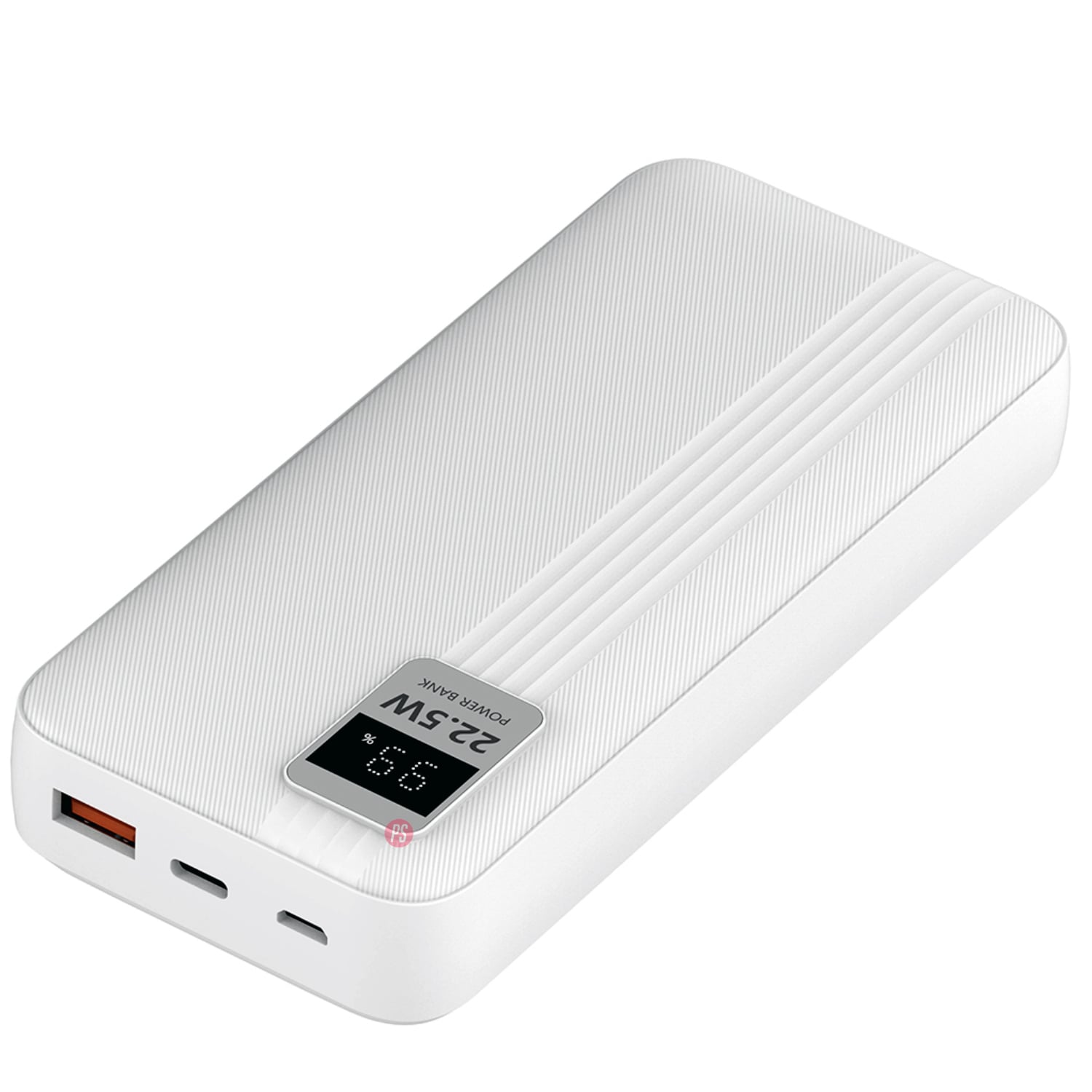 POWER BANK 20000MAH 22.5W + 2 CABLES INCLUIDOS BLANCO - PS - 2