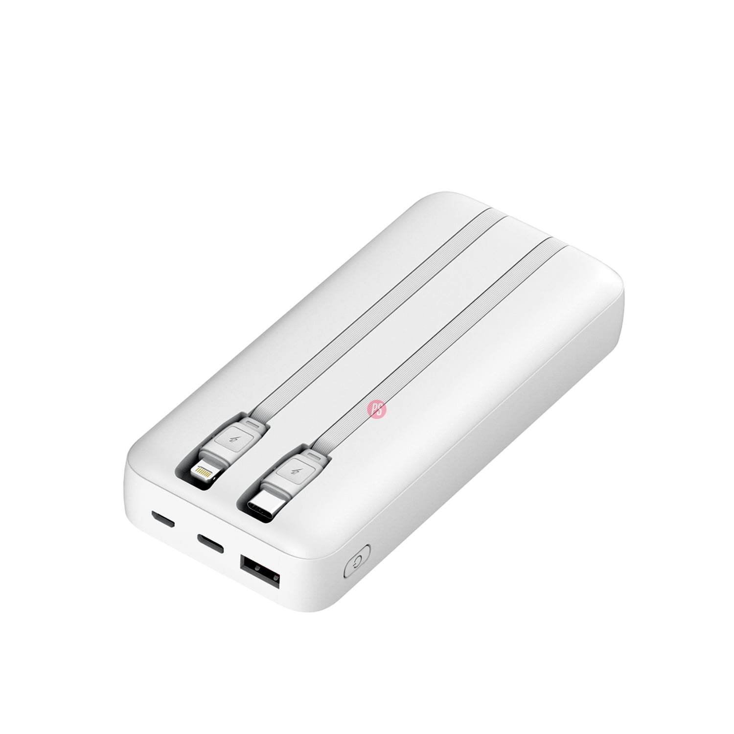 POWER BANK 20000MAH 22.5W + 2 CABLES INCLUIDOS BLANCO - PS - 3