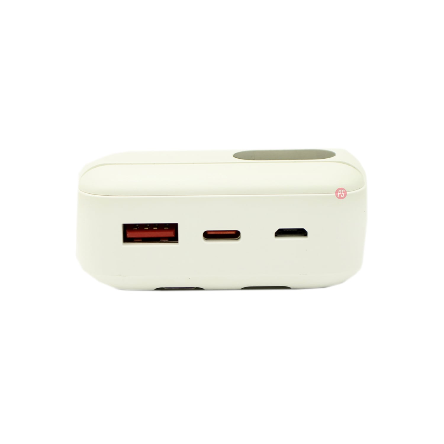 POWER BANK 20000MAH 22.5W LED DISPLAY + CABLES BLANCO - PS - 3