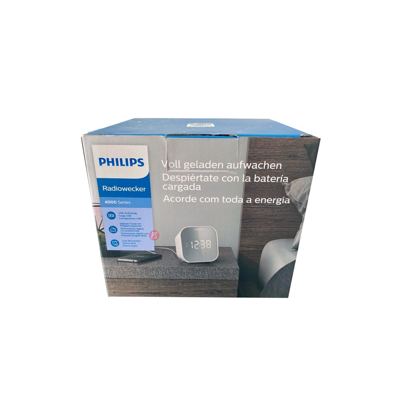 RADIO PHILIPS 4000 SERIES RELOJ CARGA USB Y ALARMA DUAL PS - 5
