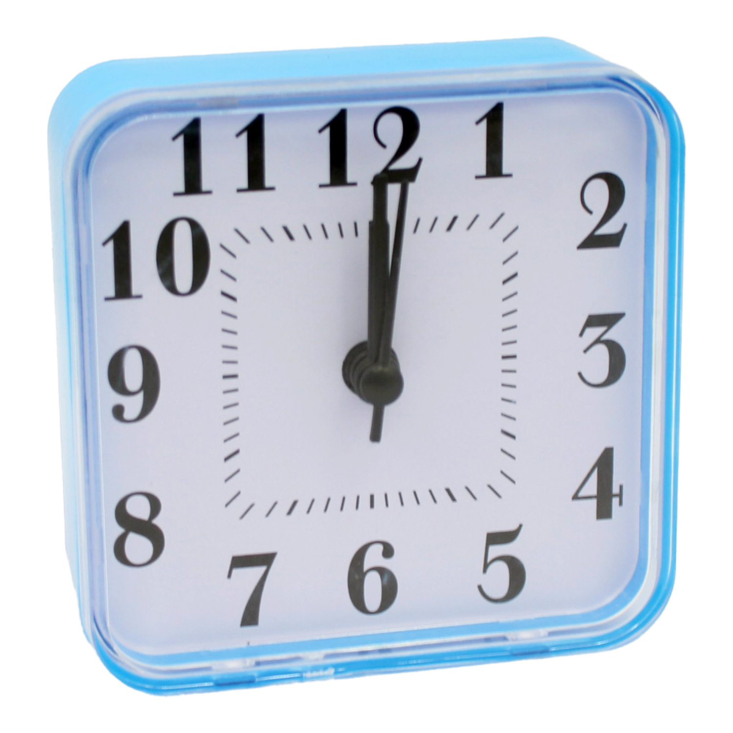 RELOJ DESPERTADOR CUADRADO IDEAL PARA ESCRITORIO AZUL - PS
