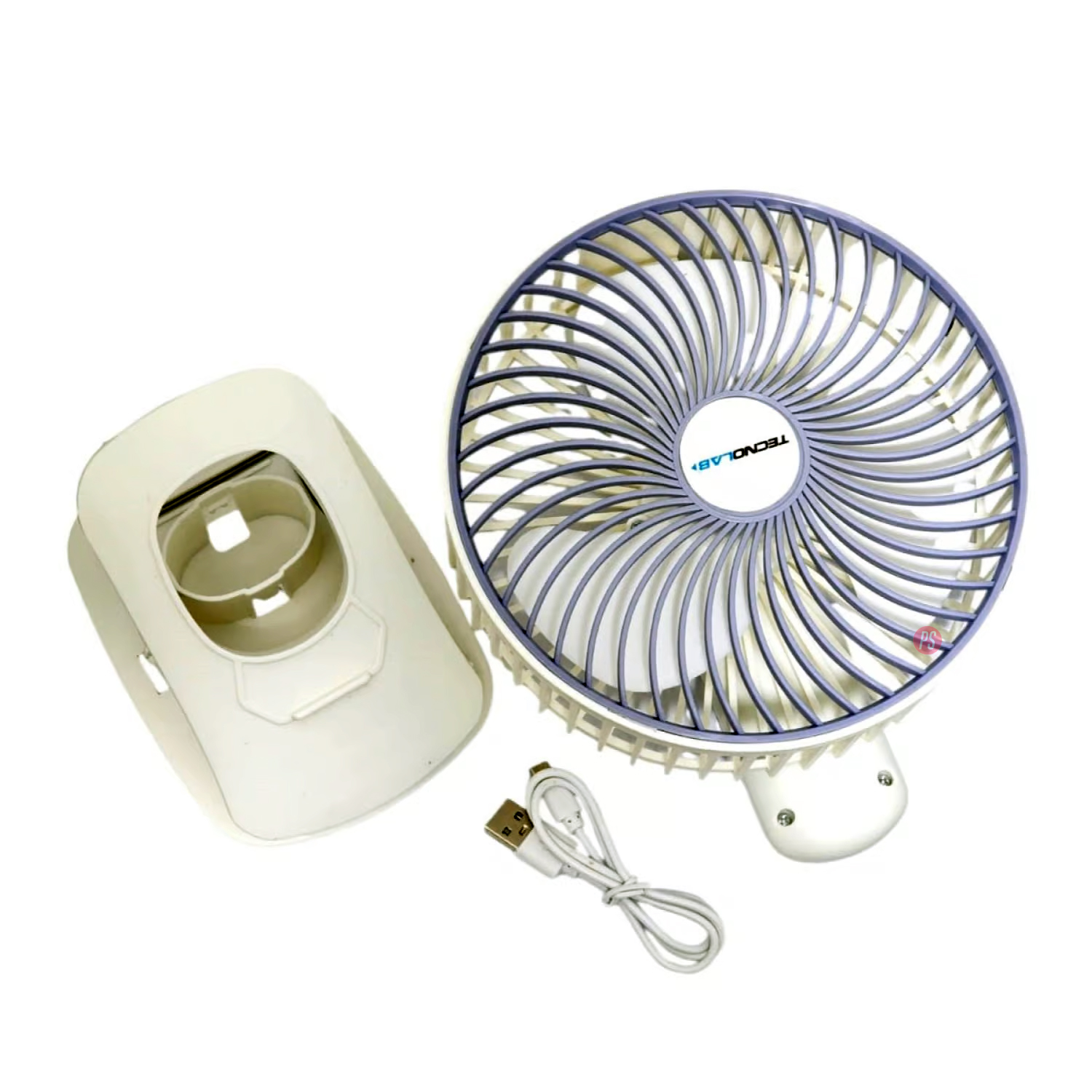 VENTILADOR DE ESCRITORIO TECNOLAB CLIP RECARGABLE MULTIFUNCIONAL PS - 5