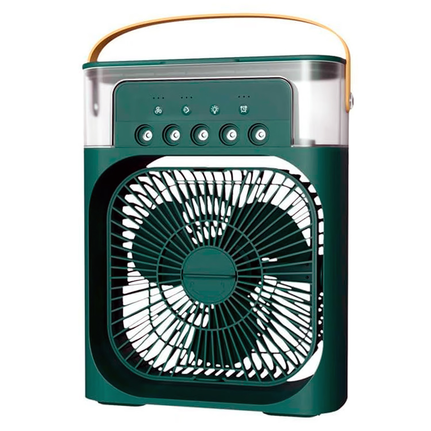 VENTILADOR PUNTOSTORE USB PORTÁTIL LED CON ROCIADOR VERDE PS - 1